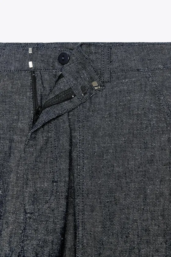 БРЮКИ ИЗ СМЕСОВОГО ЛЬНА — ZW COLLECTION