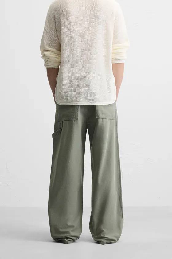 БРЮКИ RELAXED FIT В СТИЛЕ КОЛОР-БЛОК
