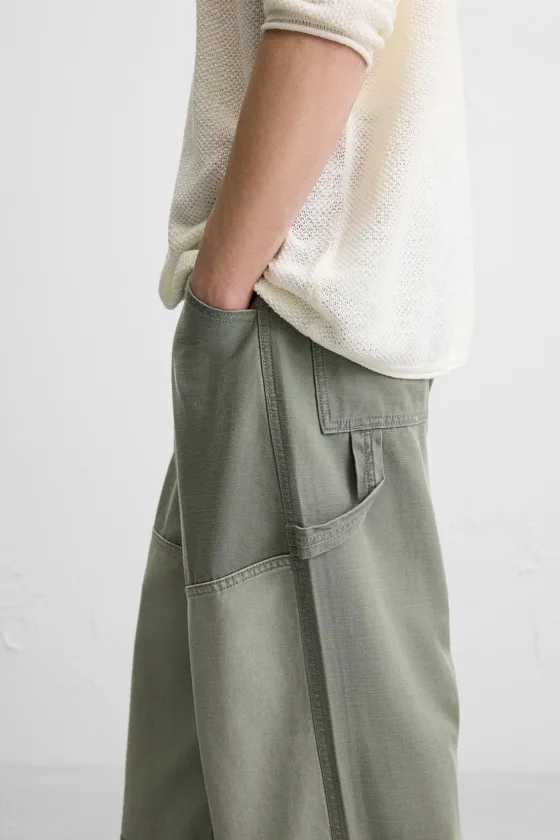 БРЮКИ RELAXED FIT В СТИЛЕ КОЛОР-БЛОК