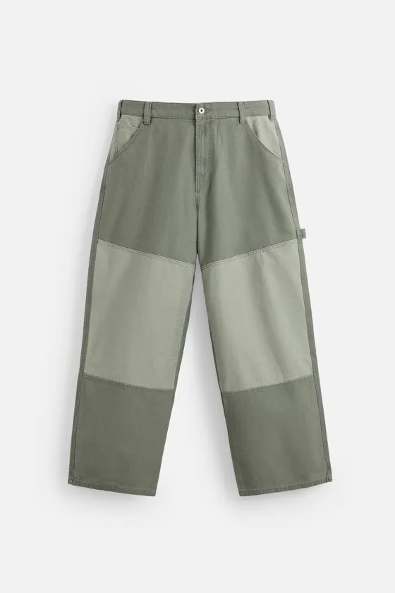 БРЮКИ RELAXED FIT В СТИЛЕ КОЛОР-БЛОК