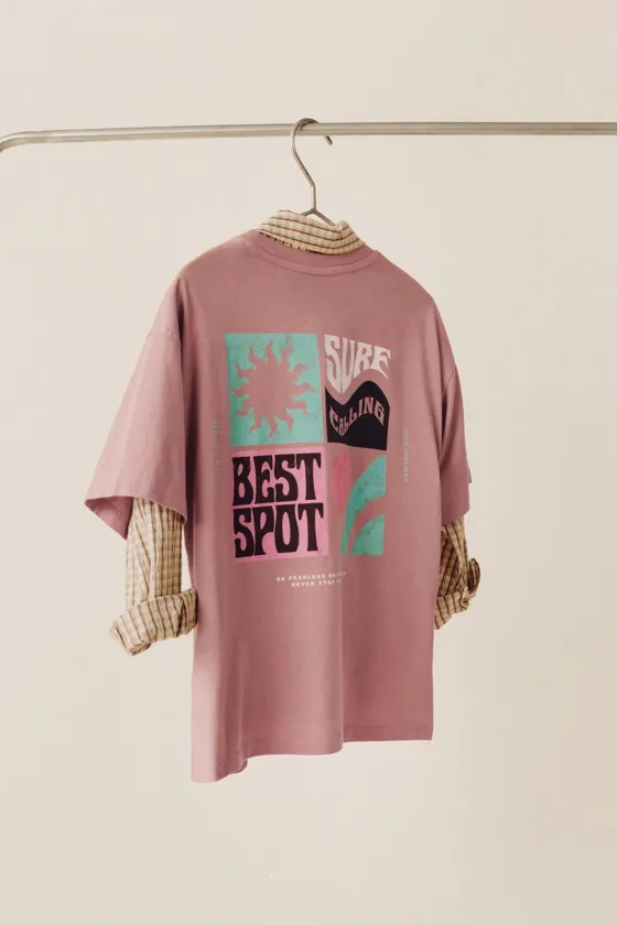 ФУТБОЛКА С ПРИНТОМ «СЕРФИНГ»