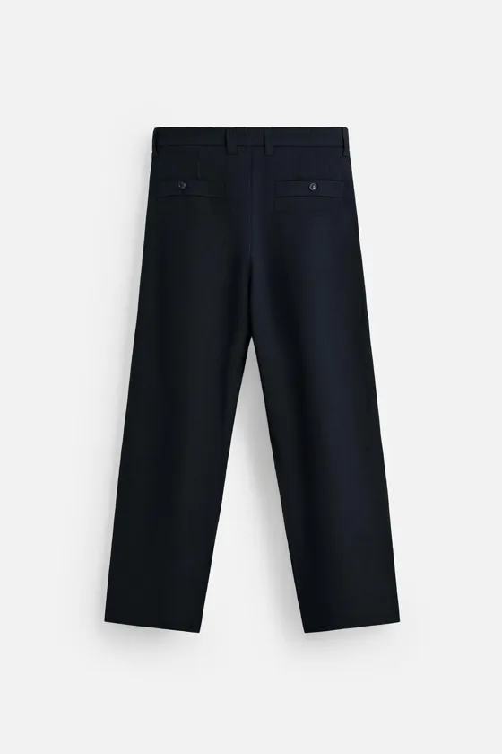 ПЛИССИРОВАННЫЕ БРЮКИ ИЗ ХЛОПКА И ЛИОЦЕЛЛА