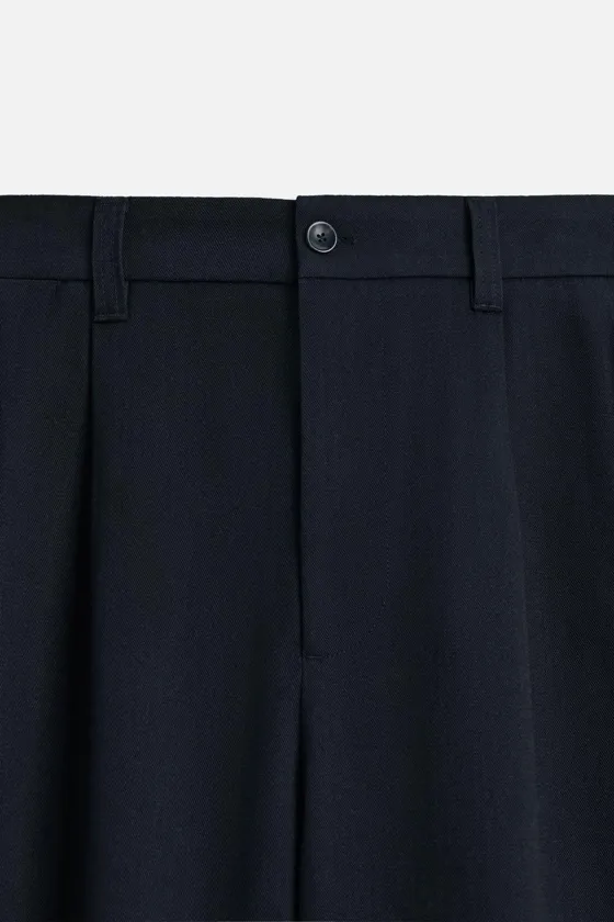 ПЛИССИРОВАННЫЕ БРЮКИ ИЗ ХЛОПКА И ЛИОЦЕЛЛА