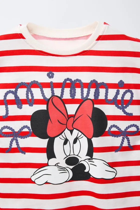 ФУТБОЛКА В ПОЛОСКУ С ПРИНТОМ «МИННИ МАУС» © DISNEY