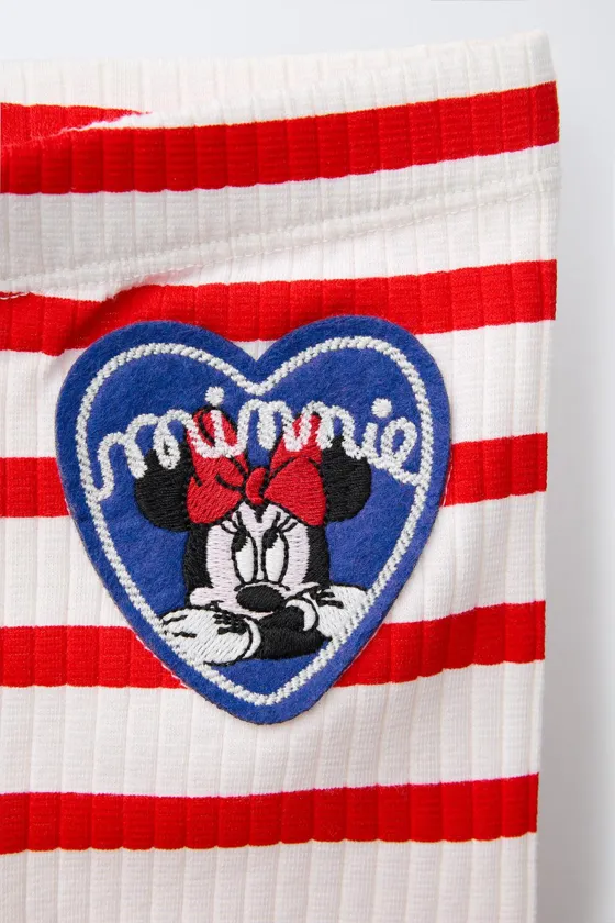 ЛЕГИНСЫ-ВЕЛОСИПЕДКИ MINNIE MOUSE © DISNEY © DISNEY В ПОЛОСКУ
