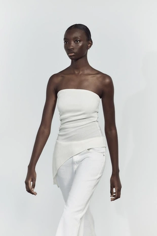 Топ бандо из рельефной ткани- Заказать в России