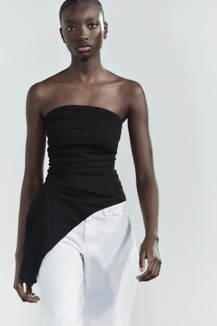 Топ бандо из рельефной ткани- Заказать в России