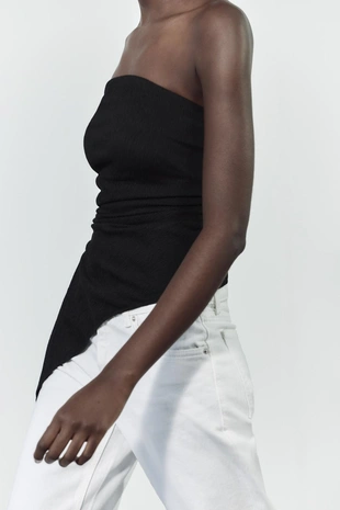 Топ бандо из рельефной ткани- Заказать в России