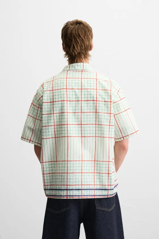 РУБАШКА BOXY FIT В КЛЕТКУ