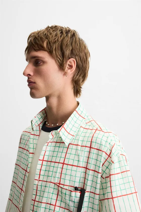 РУБАШКА BOXY FIT В КЛЕТКУ