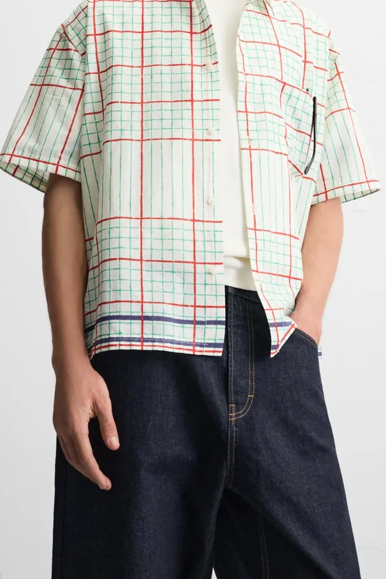 РУБАШКА BOXY FIT В КЛЕТКУ