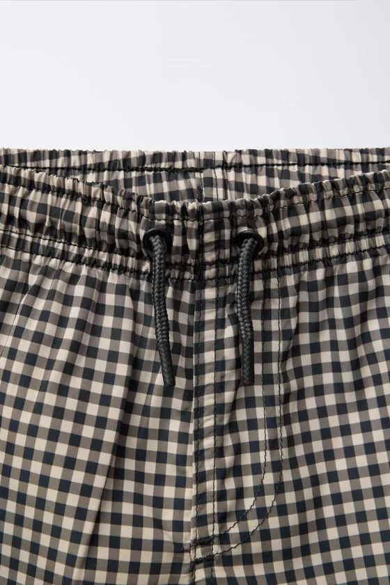 Шорты для купания в клетку 6-14 лет