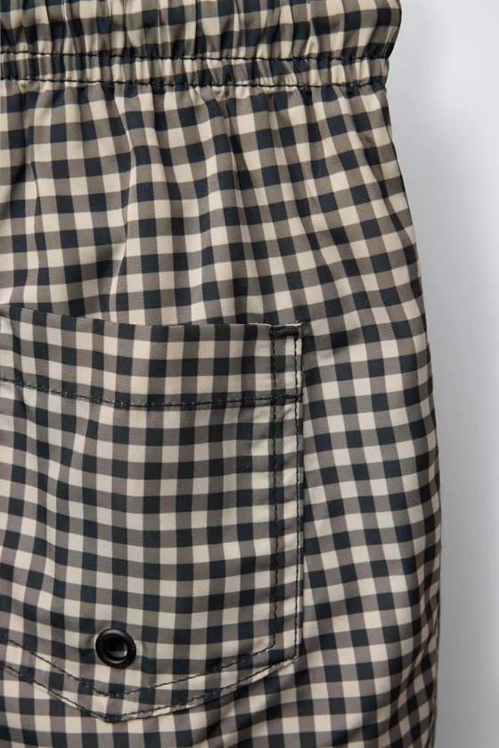 Шорты для купания в клетку 6-14 лет