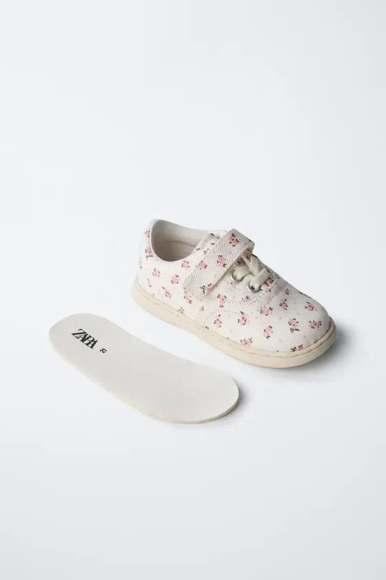 Кеды с цветочным принтом barefoot