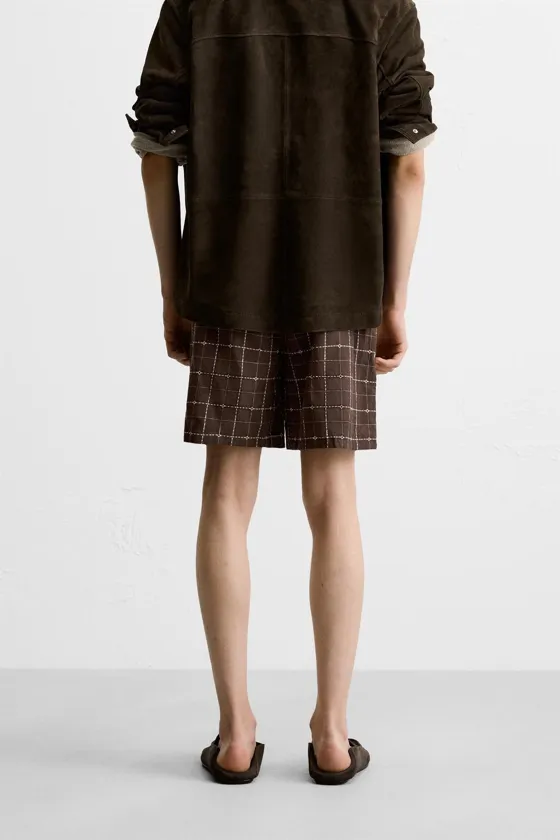 ШОРТЫ JACQUARD В КЛЕТКУ