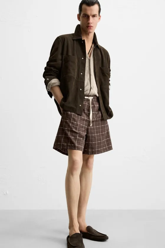 ШОРТЫ JACQUARD В КЛЕТКУ