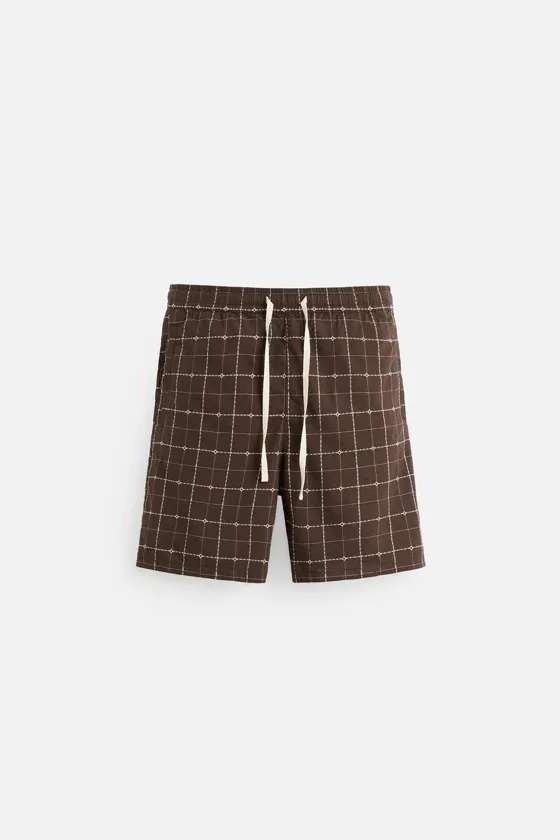 ШОРТЫ JACQUARD В КЛЕТКУ