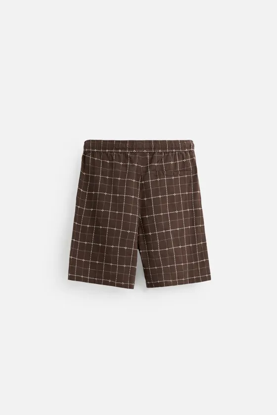 ШОРТЫ JACQUARD В КЛЕТКУ
