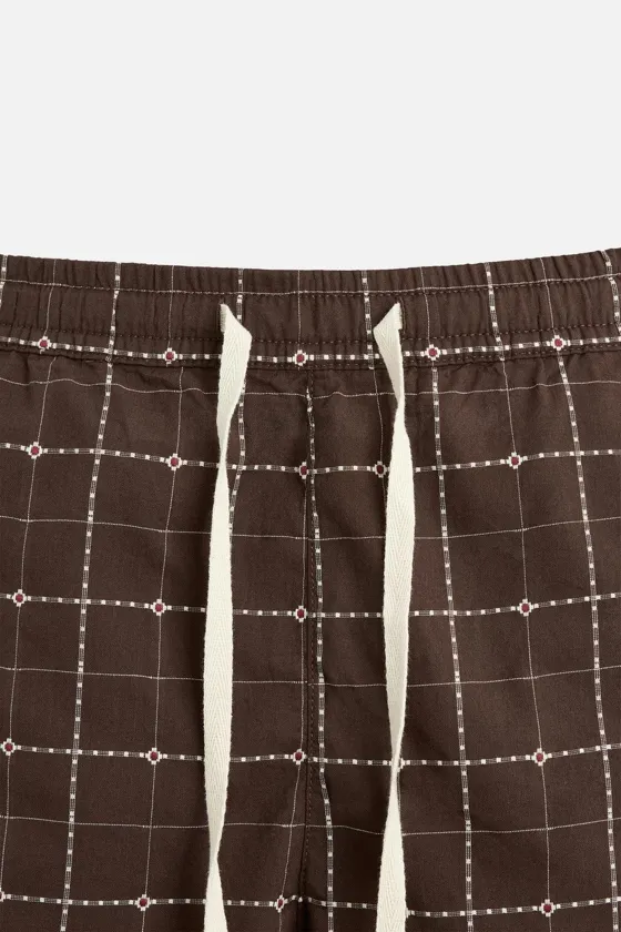 ШОРТЫ JACQUARD В КЛЕТКУ