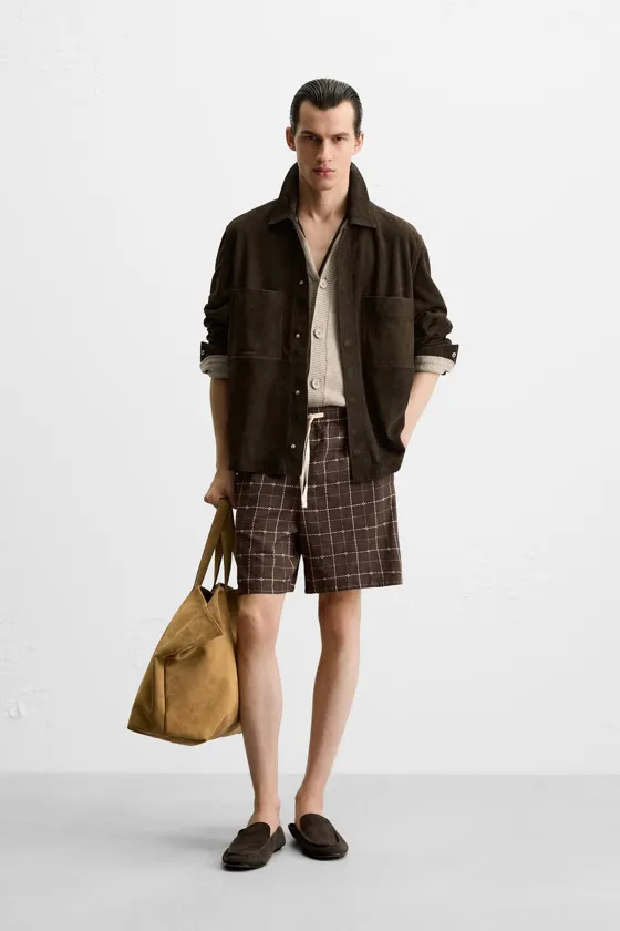 ШОРТЫ JACQUARD В КЛЕТКУ