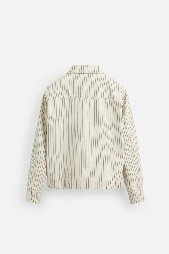 КУРТКА-РУБАШКА RELAXED FIT В ПОЛОСКУ
