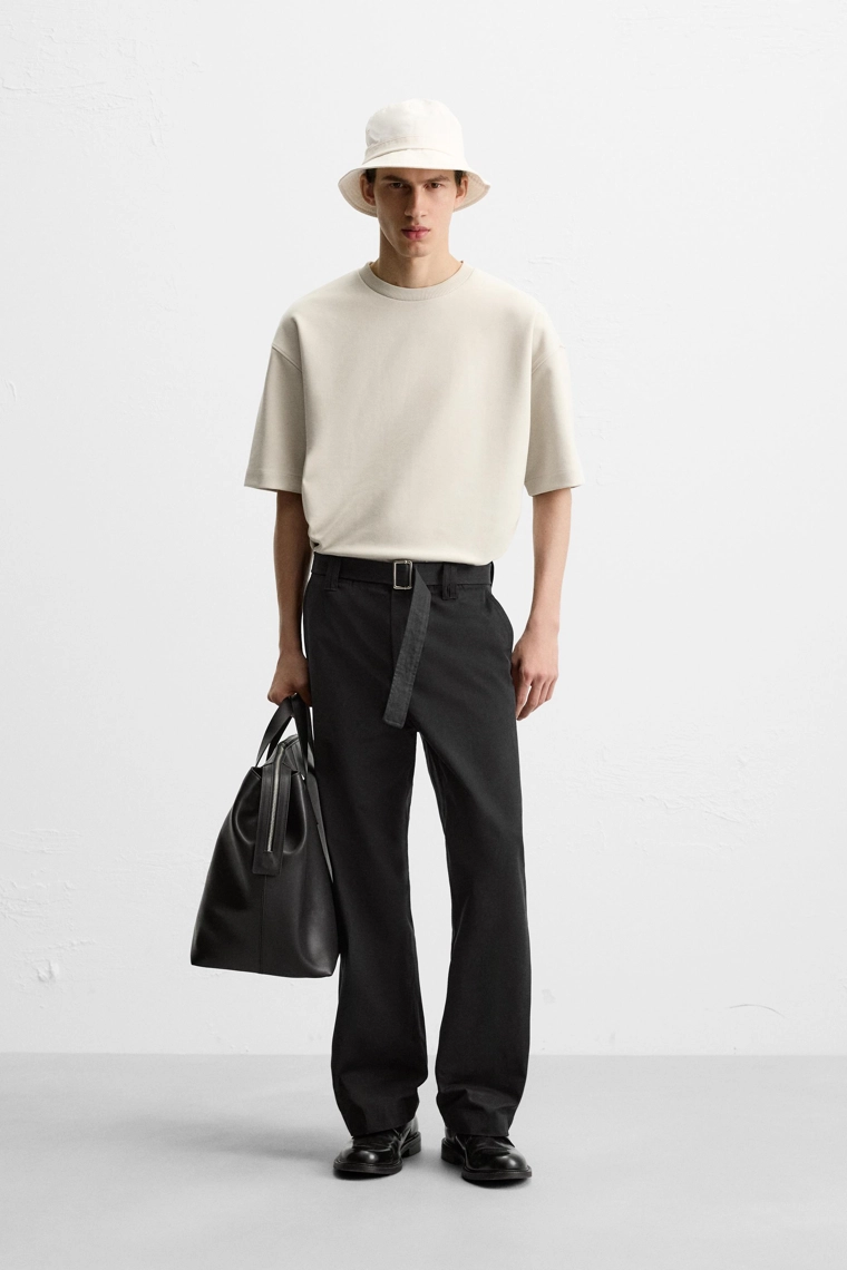 Толстовка свободного кроя из технического хлопка