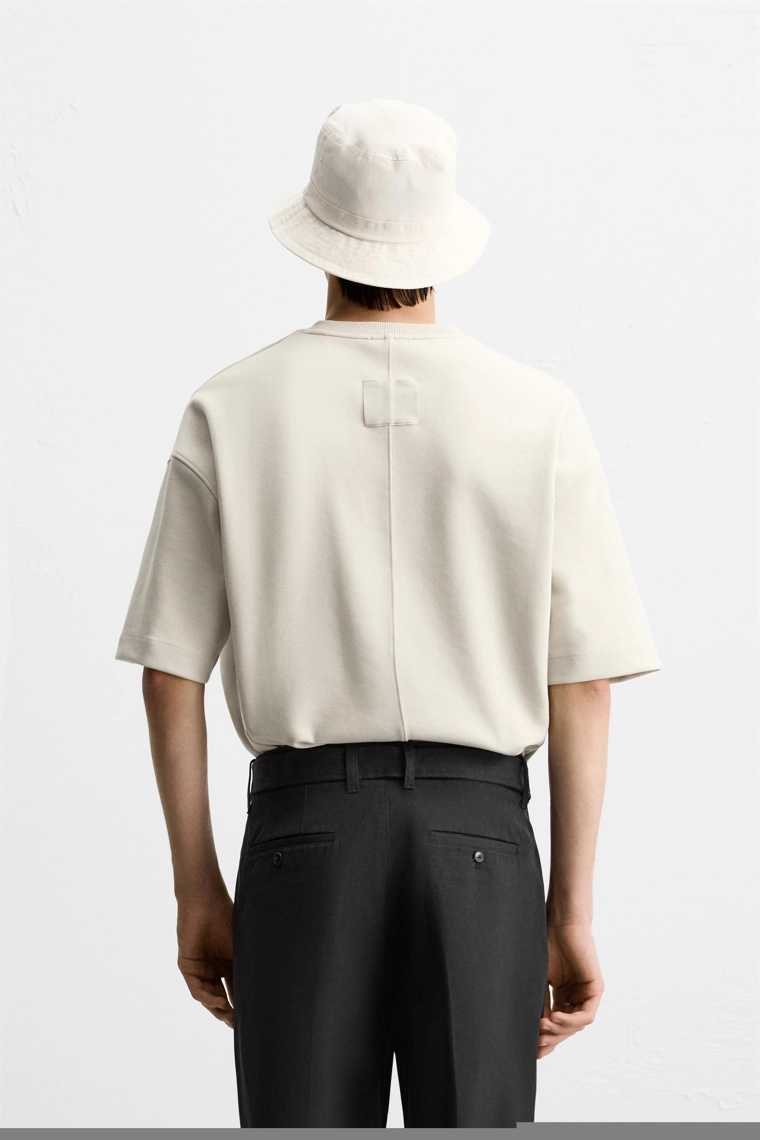 Толстовка свободного кроя из технического хлопка