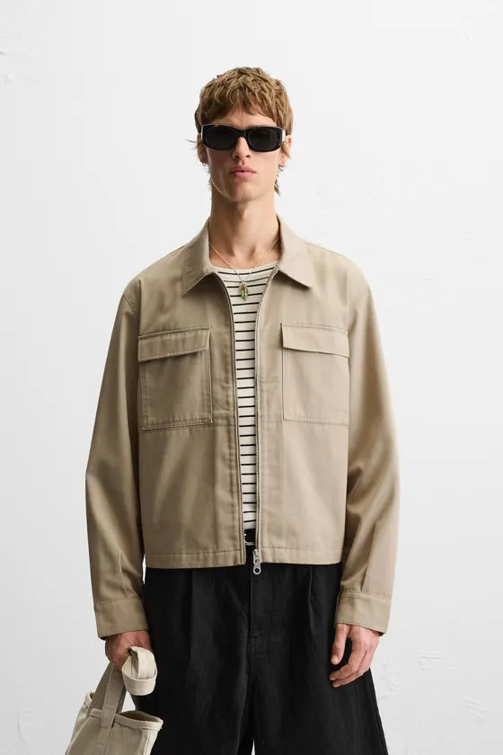 КУРТКА-РУБАШКА REGULAR FIT НА МОЛНИИ