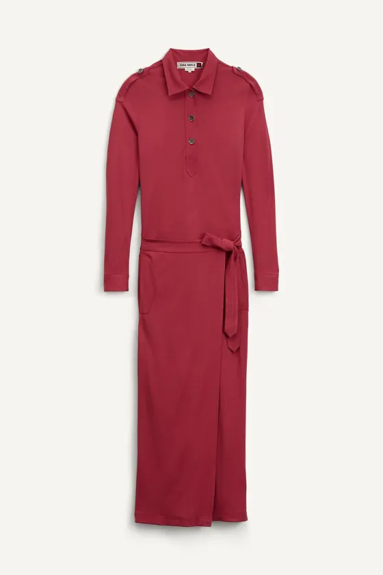 Платье миди из вискозной пряжи