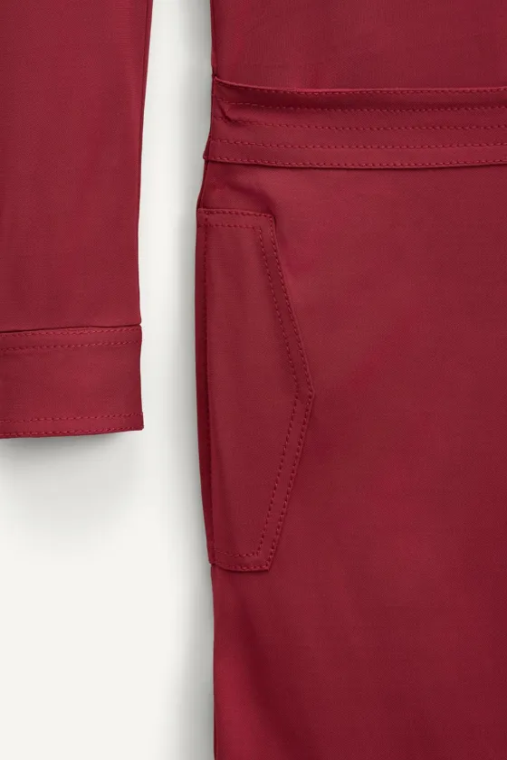 Платье миди из вискозной пряжи