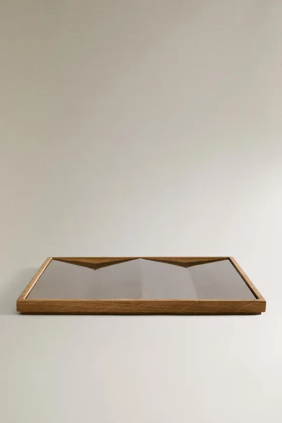 Подставка для гантелей из дуба и стали