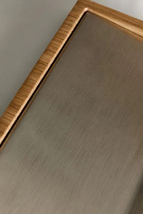 Подставка для гантелей из дуба и стали