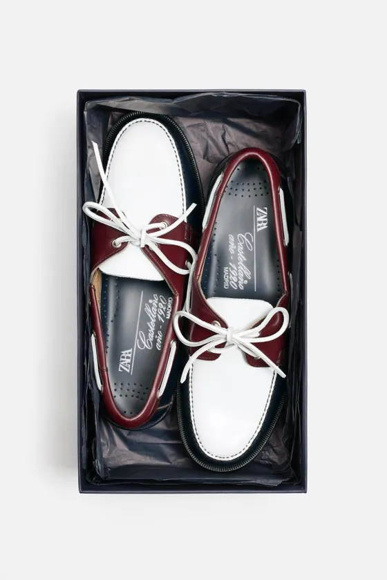 Castellano 1920 ® x zara man deck shoes