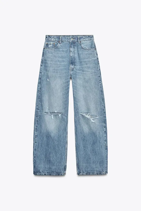 ДЖИНСЫ TRF BAGGY СО СРЕДНЕЙ ПОСАДКОЙ