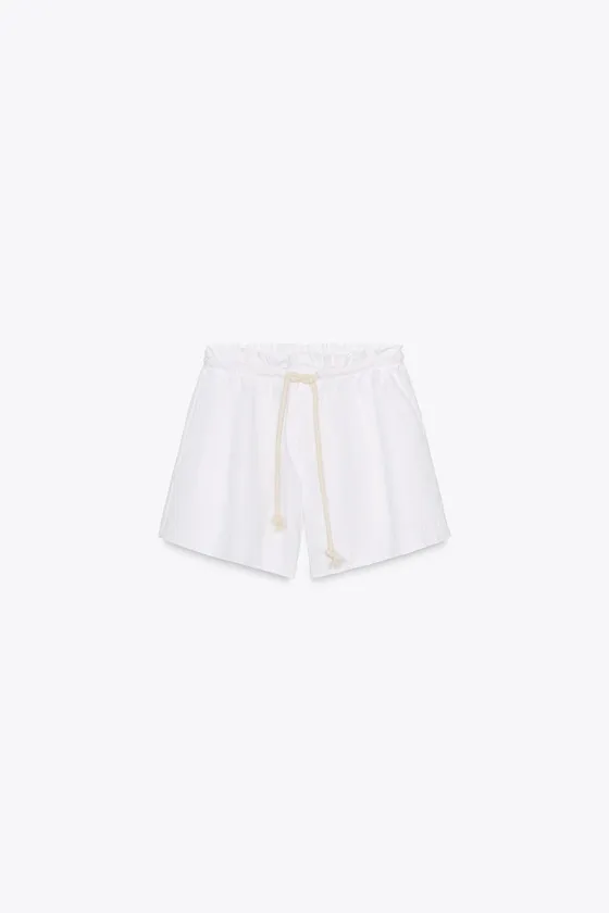 ШОРТЫ ИЗ СМЕСОВОГО ЛЬНА — ZW COLLECTION