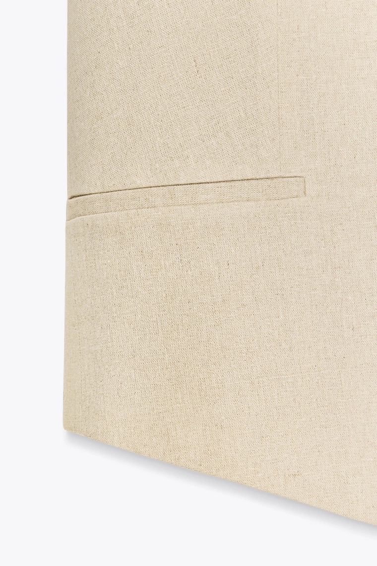 Жилет из смесового льна