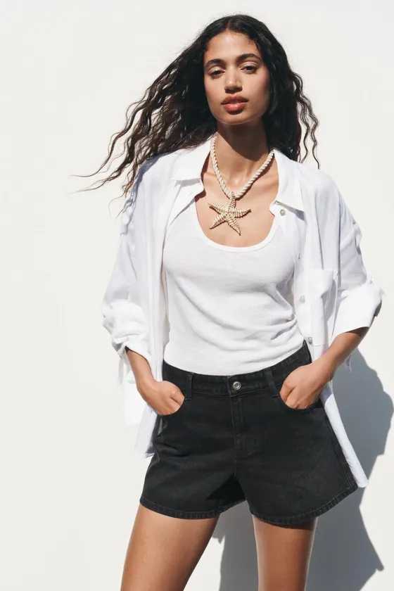 ШОРТЫ Z1975 MOM FIT СО СРЕДНЕЙ ПОСАДКОЙ