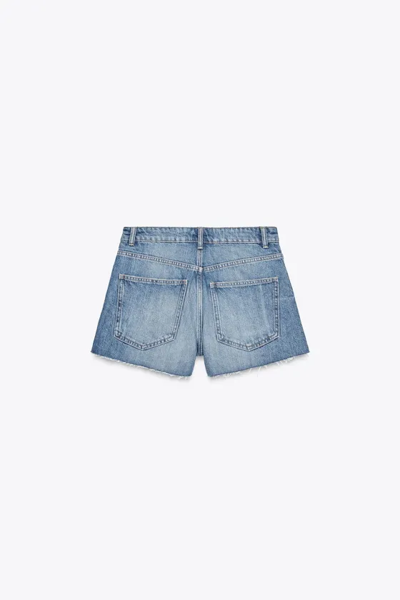 УКОРОЧЕННЫЕ ДЖИНСОВЫЕ ШОРТЫ TRF BAGGY С НИЗКОЙ ПОСАДКОЙ