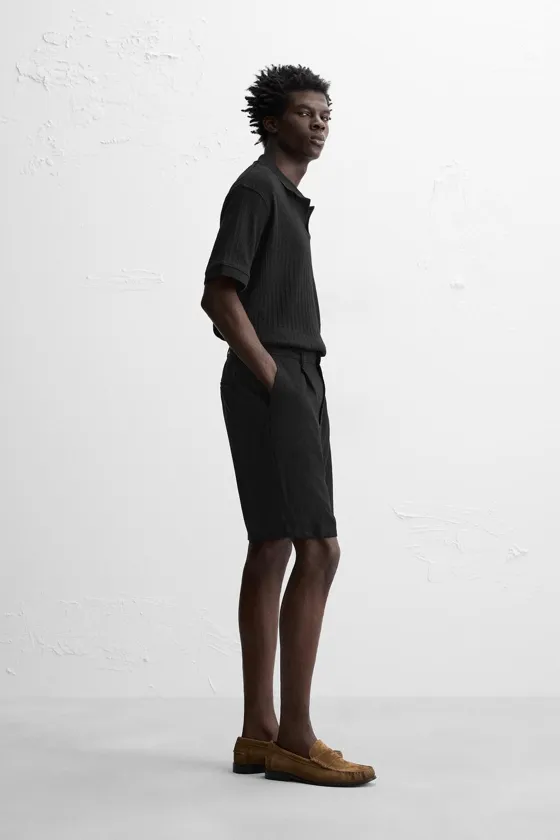 ПОЛО ИЗ РЕЛЬЕФНОЙ ТКАНИ В РУБЧИК