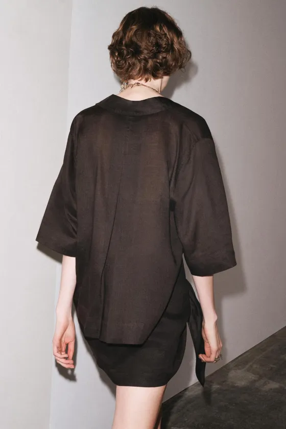 КОРОТКАЯ ЮБКА ИЗ 100% ЛЬНА — коллекция Zara «ZW»