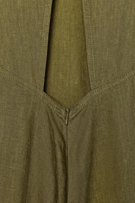 ПЛАТЬЕ МИДИ ИЗ 100% ЛЬНА — ZW COLLECTION
