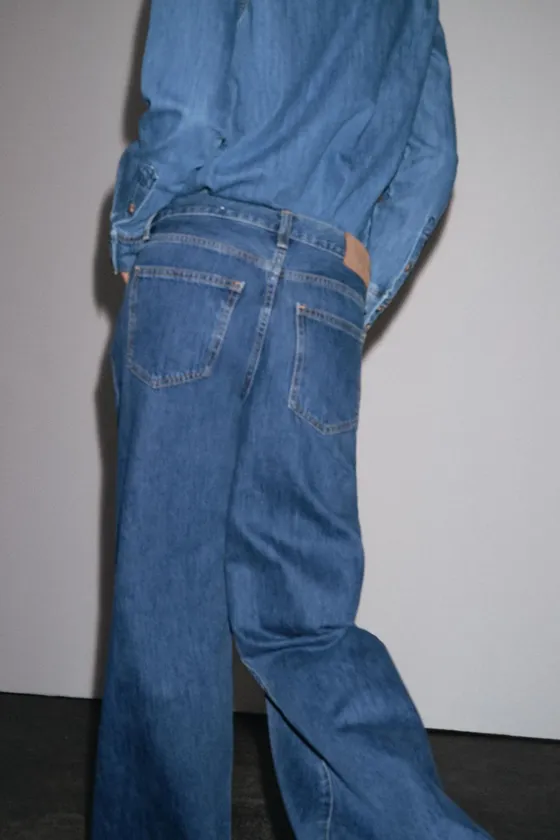 ДЖИНСЫ WIDE-LEG С НИЗКОЙ ПОСАДКОЙ — ZW COLLECTION