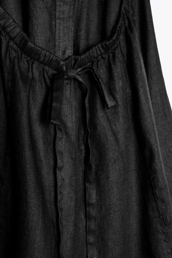 ПЛАТЬЕ ИЗ 100% ЛЬНА С ГОРЛОВИНОЙ ХАЛТЕР — ZW COLLECTION