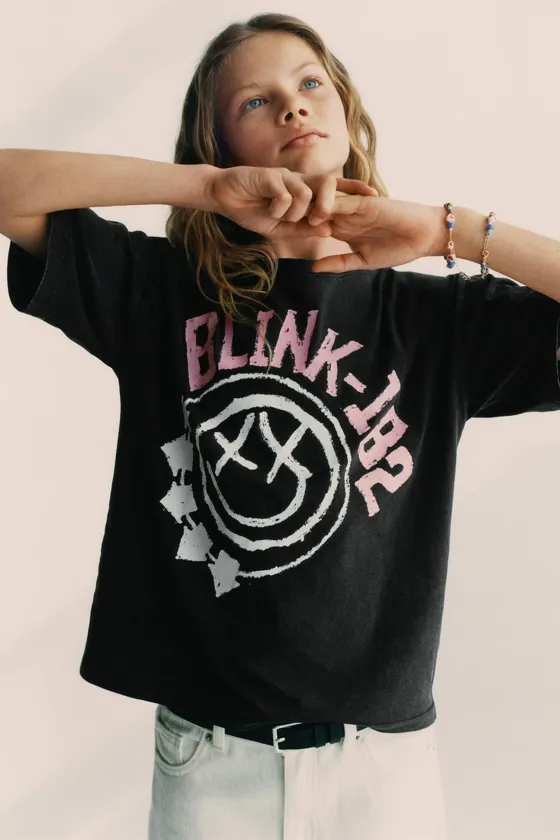 ФУТБОЛКА С ПРИНТОМ BLINK 182 ©
