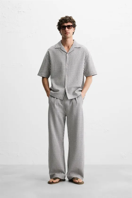 БРЮКИ RELAXED FIT SEERSUCKER