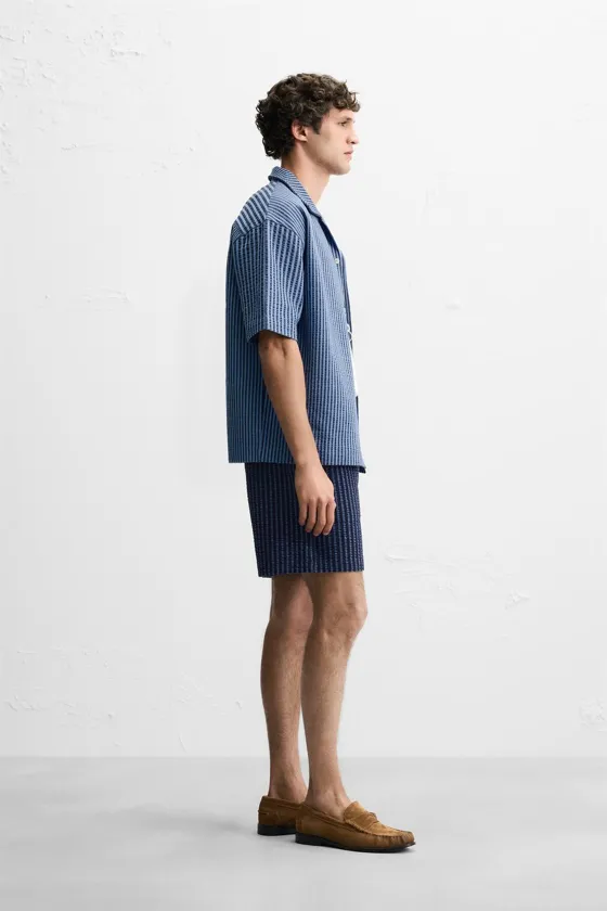 ШОРТЫ RELAXED FIT SEERSUCKER