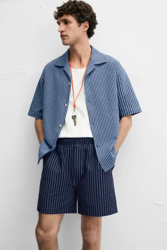 ШОРТЫ RELAXED FIT SEERSUCKER