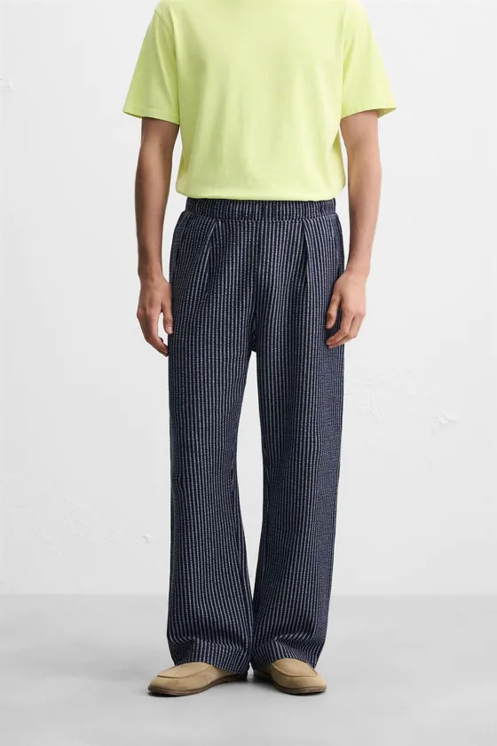 БРЮКИ RELAXED FIT SEERSUCKER