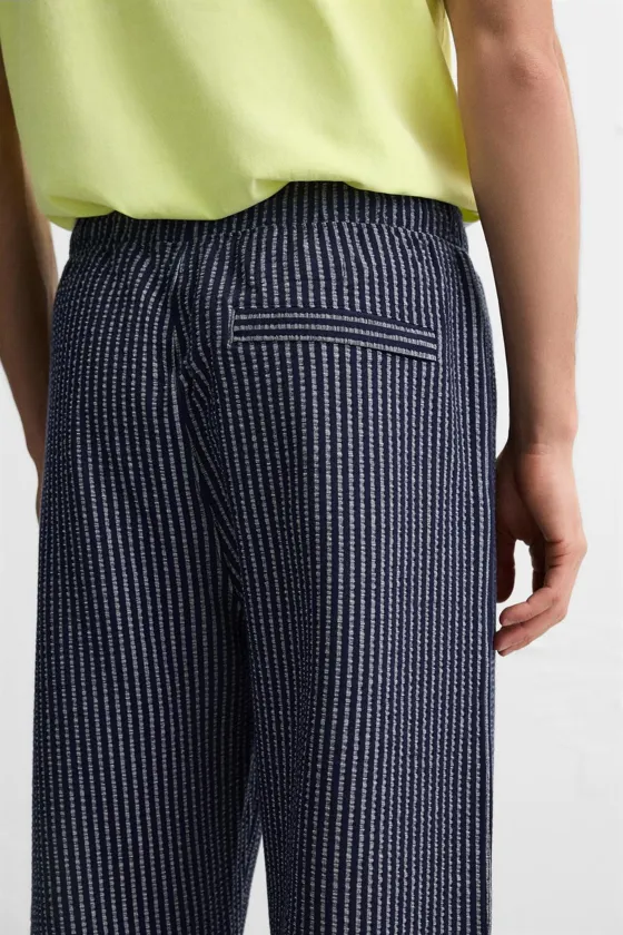 БРЮКИ RELAXED FIT SEERSUCKER