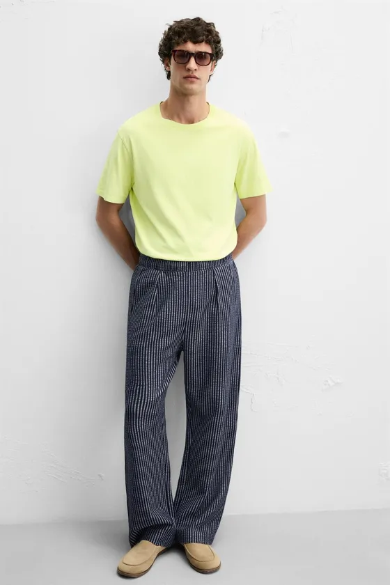 БРЮКИ RELAXED FIT SEERSUCKER